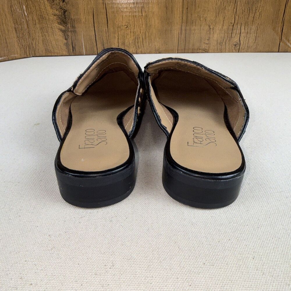 Franco Sarto Malesa 2 Leopard Calf Hair Mule Loafers Slip On Flats Women’s 8.5 - Picture 4 of 9